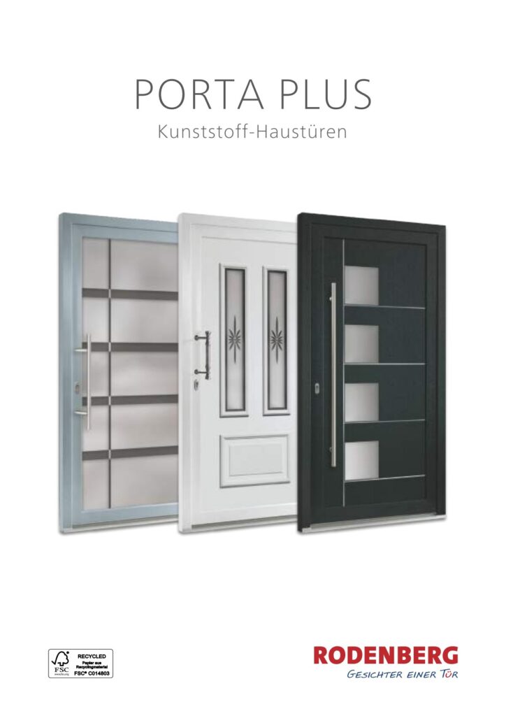 Titelseite: RODENBERG PortaPlus Haustüren